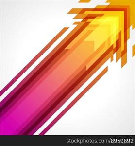 Abstract arrow background vector image
