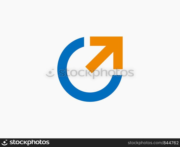 Abstract Arrow Logo Template Icon Vector Illustration