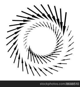 Abstract arrow spiral. Abstract motion lines. Vector illustration. Stock image. EPS 10.. Abstract arrow spiral. Abstract motion lines. Vector illustration. Stock image. 