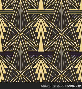 Abstract art deco seamless modern tiles pattern vector image