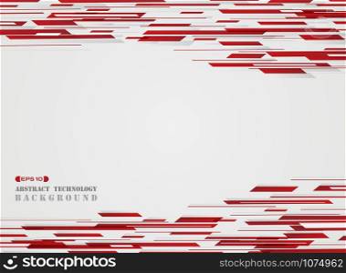 Abstract art technology red stripe line background, vector eps10