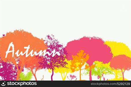 Abstract Autumn Natural Background Vector Illustration. EPS10. Abstract Autumn Natural Background Vector Illustration