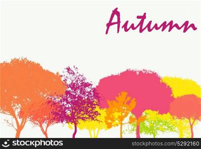 Abstract Autumn Natural Background Vector Illustration. EPS10. Abstract Autumn Natural Background Vector Illustration