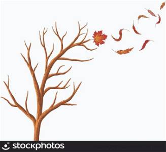 Abstract autumn tree.