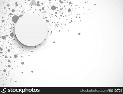 Abstract background. Abstract background with dots triangles and polygonal elements