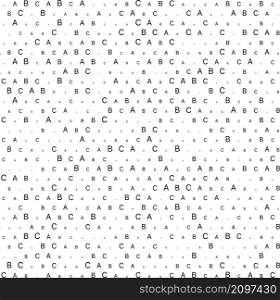 Abstract background, Alphabet A,B,C black and white, vector illustrations and designs.