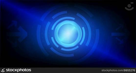 Abstract background.Arrow with button blue technology concept.Vector illustration.Eps10