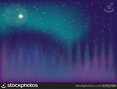 Abstract Background - Aurora Boreal in Shades of Violet