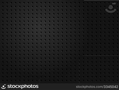 Abstract Background - Black Abstract Metallic Perforated Texture