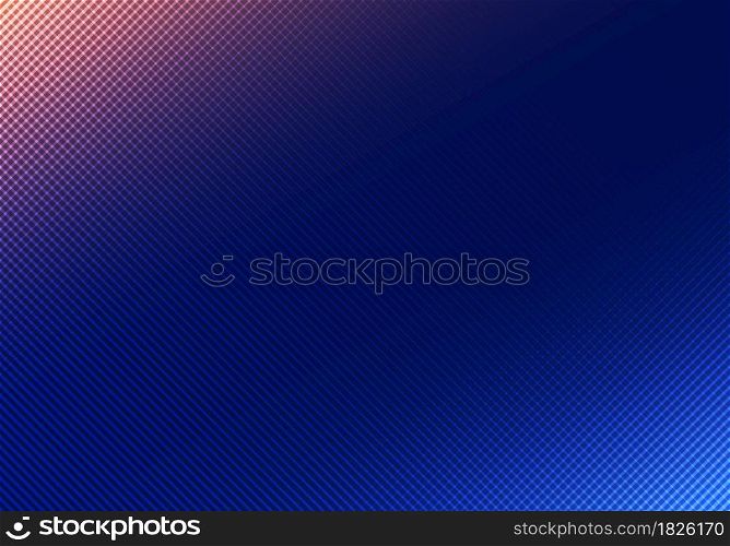 Abstract background blue lighting with grid texture. Vector illustration