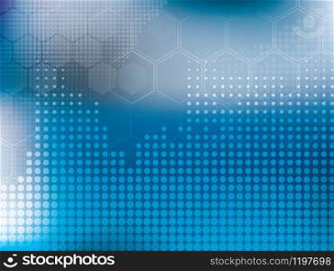 abstract background blue technology vector illustration