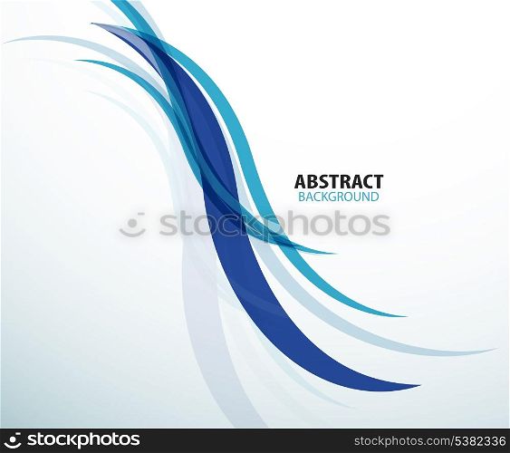 Abstract background blue technology wave