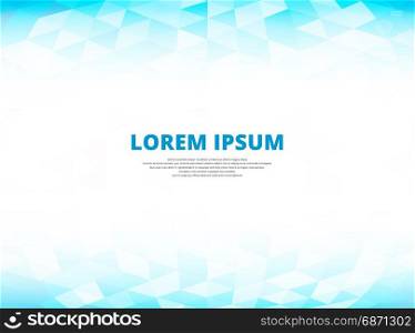 Abstract background blue triangle perspective with copy space, Lowpoly Trendy, Vector Illustration.