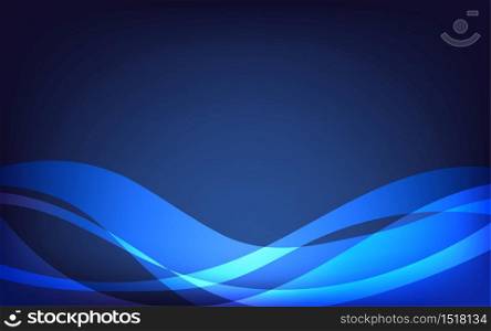 Abstract background blue wave gradient futuristic technology design concept vector illustration