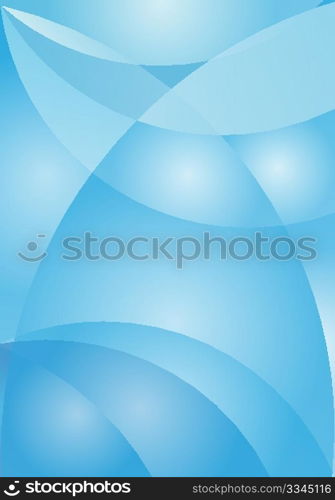 Abstract Background - Blue Waves on Gradient Backbground