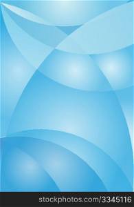 Abstract Background - Blue Waves on Gradient Backbground