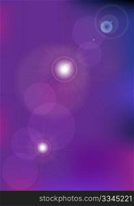 Abstract Background - Blurred Circles on Violet Background