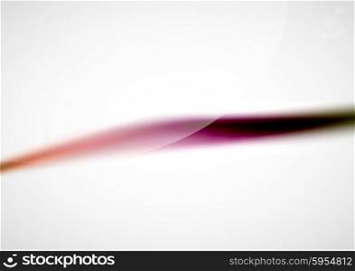Abstract background, blurred purple wave lines in the air. Presentation or advertising layout design template