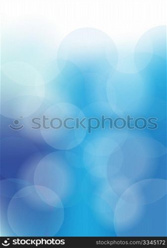 Abstract Background - Blurry Circles in Shades of Blue