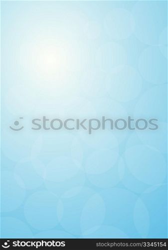 Abstract Background - Blurry Circles on Blue Background