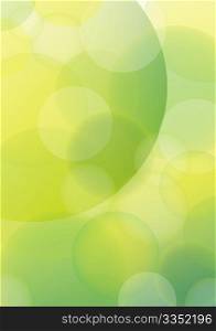 Abstract Background - Blurry Circles on Green Gradient Background