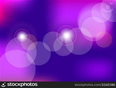 Abstract Background - Bokeh on Violet Background