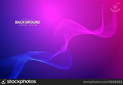 abstract background bright curve lines