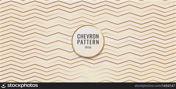Abstract background chevron pattern gold metallic. Vector illustration