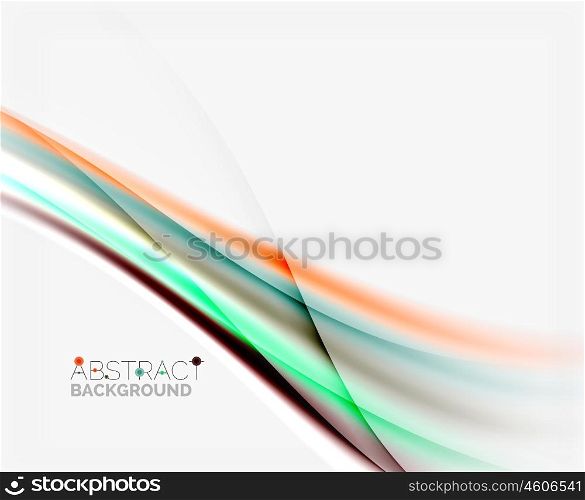 Abstract background, colorful shiny blurred lines with light effects