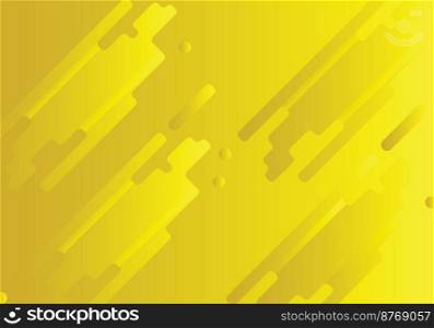 Abstract background composed of curved pieces in technological lines gradient from light yellow to dark   Vector