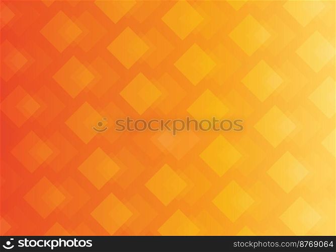 Abstract background composed of technologically themed squares, gradients from light yellow to dark orange : Vector