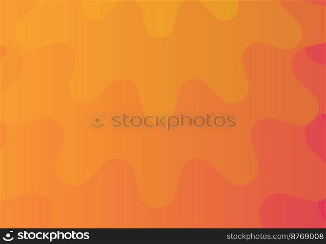 Abstract background consisting of wavy wavy curves. Gradient from light orange to dark : vector