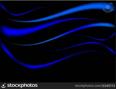 Abstract Background - Dark Blue Silky Drapery