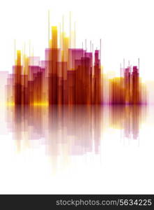 Abstract background depicting a skyscraper scene