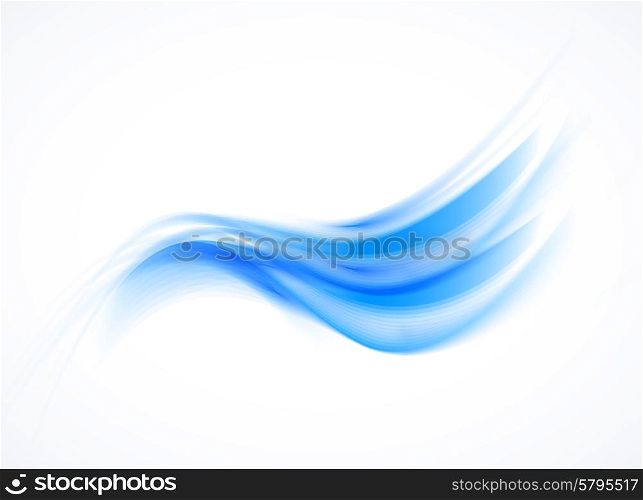 Abstract background design in blue wave style. Abstract background