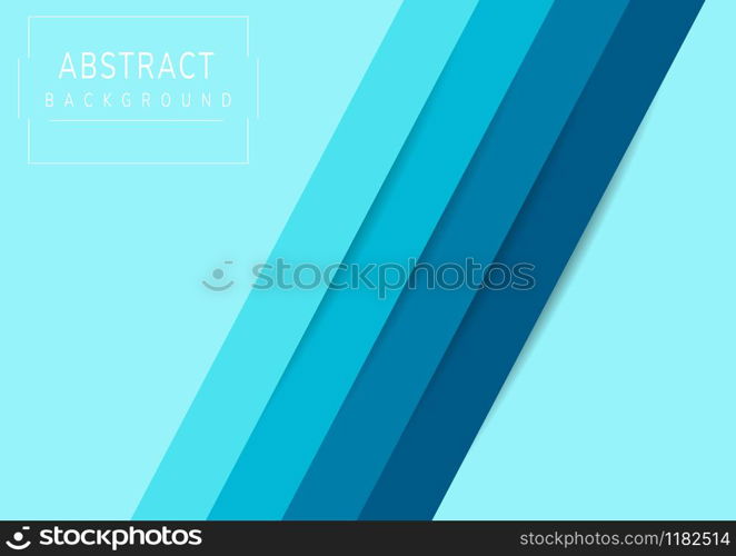 Abstract background diagonal lines blue color tone. Vector illustration