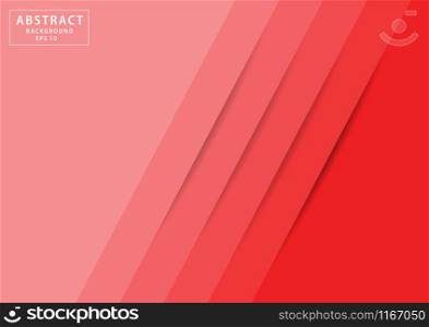 Abstract background diagonal lines red color tone. Vector illustration