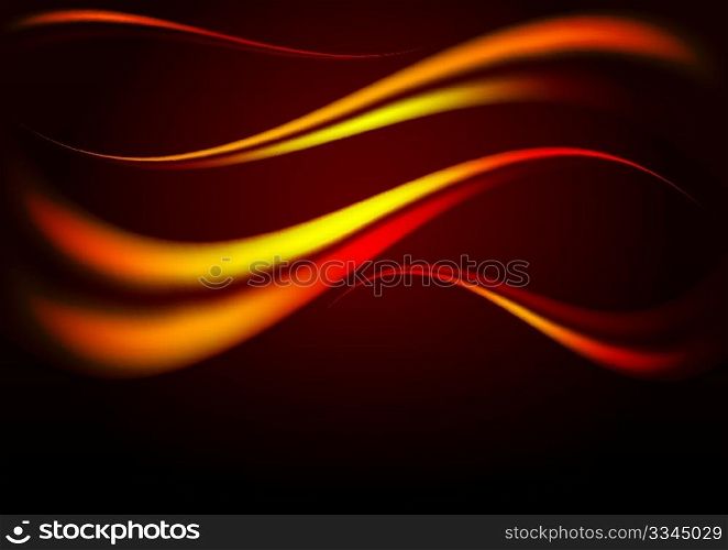 Abstract Background - Flames on Dark Background