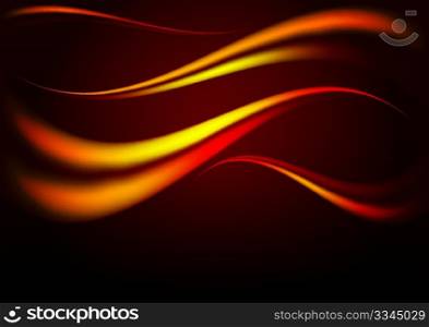Abstract Background - Flames on Dark Background