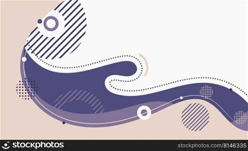 Abstract background fluid or liquid organic forms dynamic waves and circles, lines on white background. Vector illustration