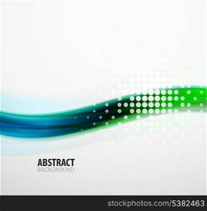 Abstract background for business presentation, technology concept, motion / flowing / light / wave / smooth template or pattern.
