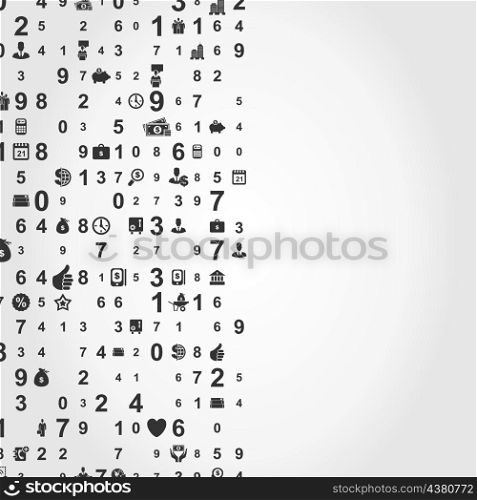 Abstract background from figures. A vector illustration