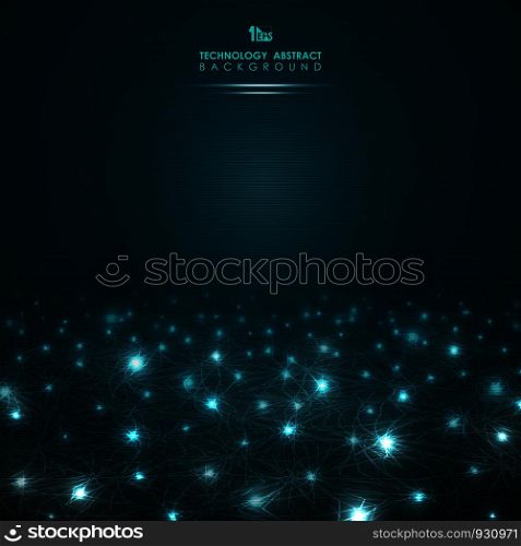 Abstract background futuristic lights power dots gradient. You can use for technology cyber space work, ad, poster, brochure. vector eps10