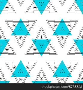 Abstract Background Geometric Seamless Pattern. Vector Illustration.