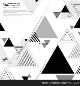 Abstract background geometric shape pattern modern design black white. Decorating for artwork usage, cover design, poster, brochure, magazine. eps10