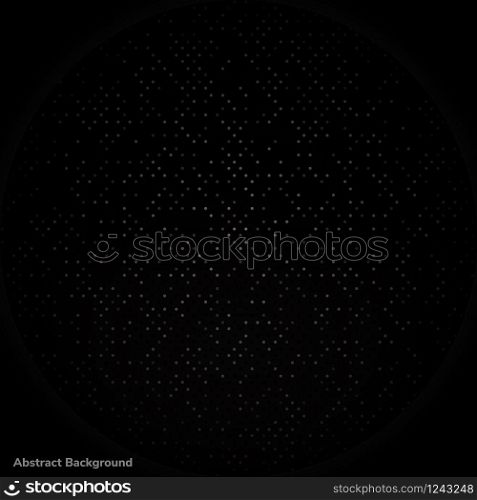Abstract background glitter on black background halftone style. Vector illustratrion