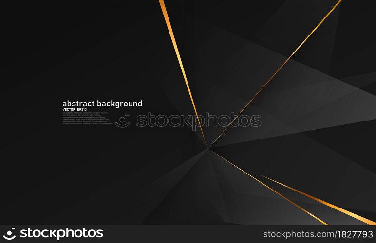 Abstract background gold black poster beauty with VIP luxury dynamic.
