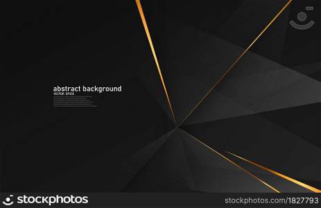 Abstract background gold black poster beauty with VIP luxury dynamic.