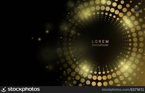  Abstract background golden with glow effect.vector illustartion