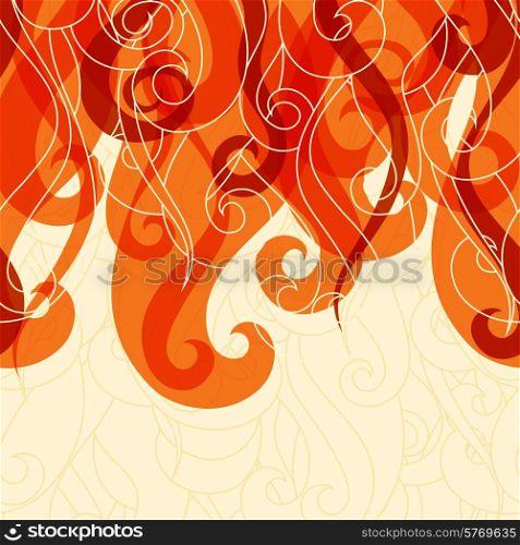 Abstract background hair curls and waves.